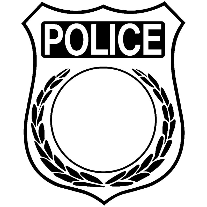 Blank Police Badge