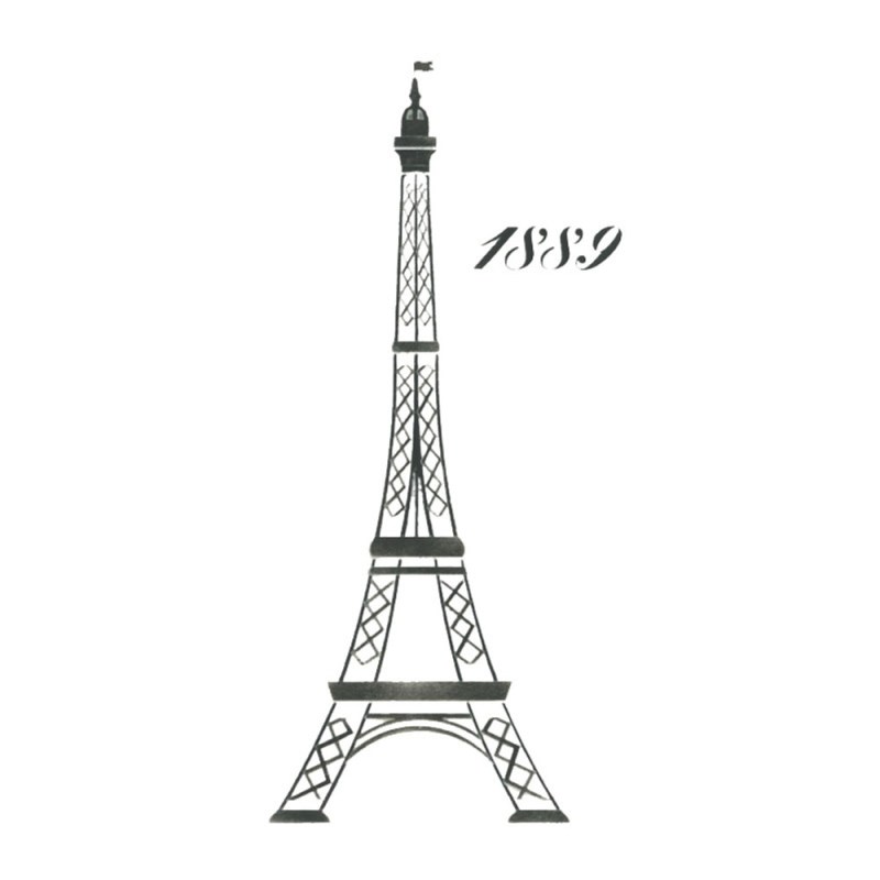 Eiffel Tower Stencil For Walls