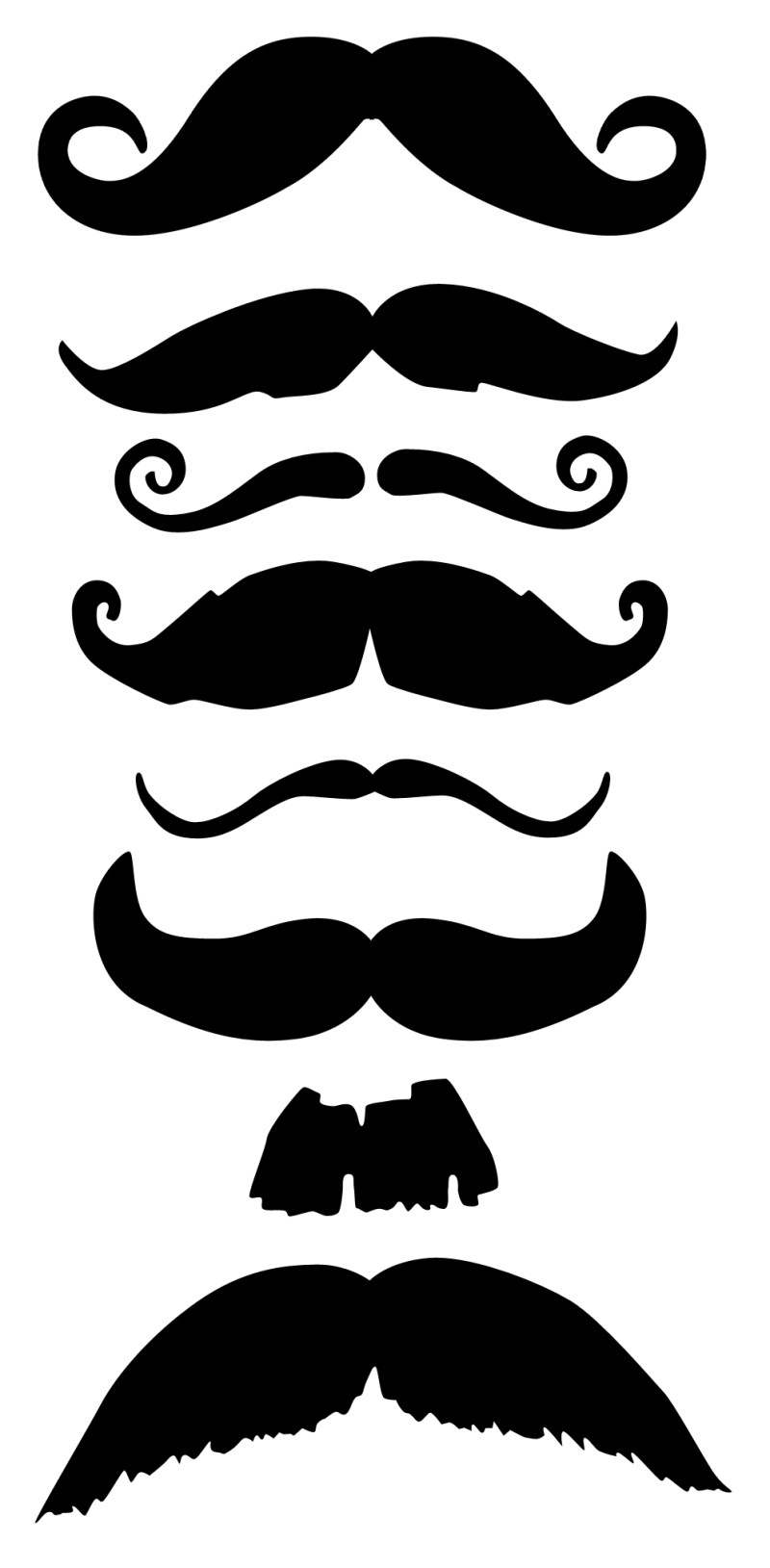 Free Printable Mustaches