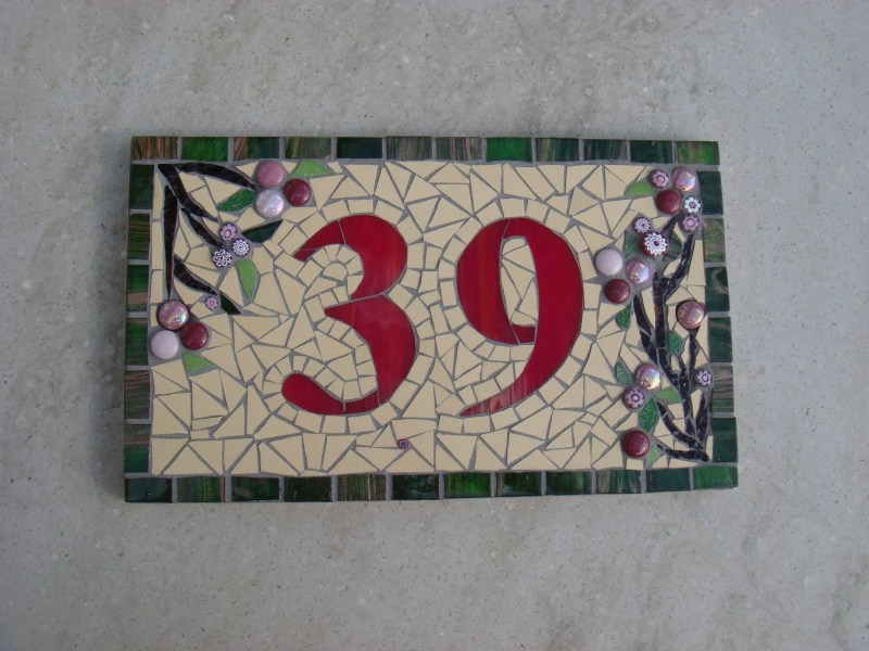Mosaic House Number Patterns