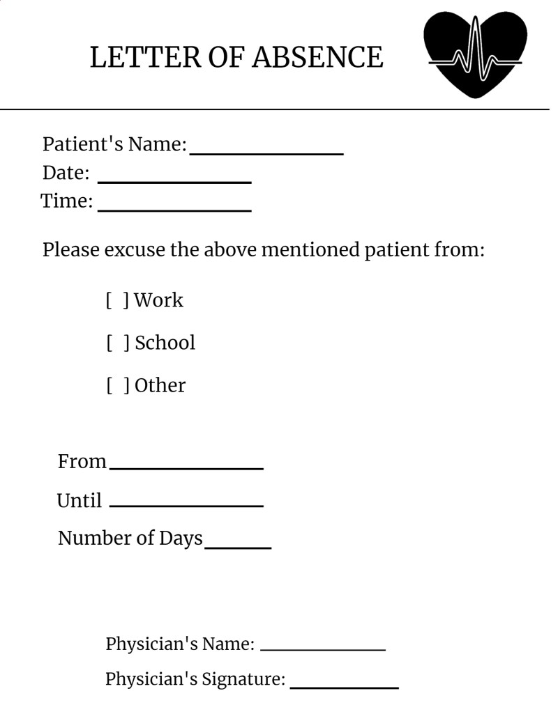 Sample Doctors Note For School