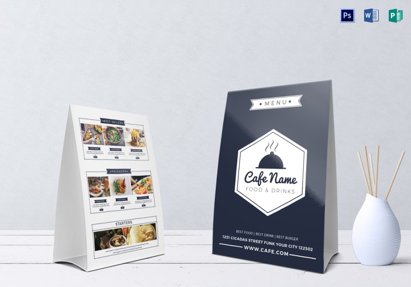 Table Tent Template Publisher