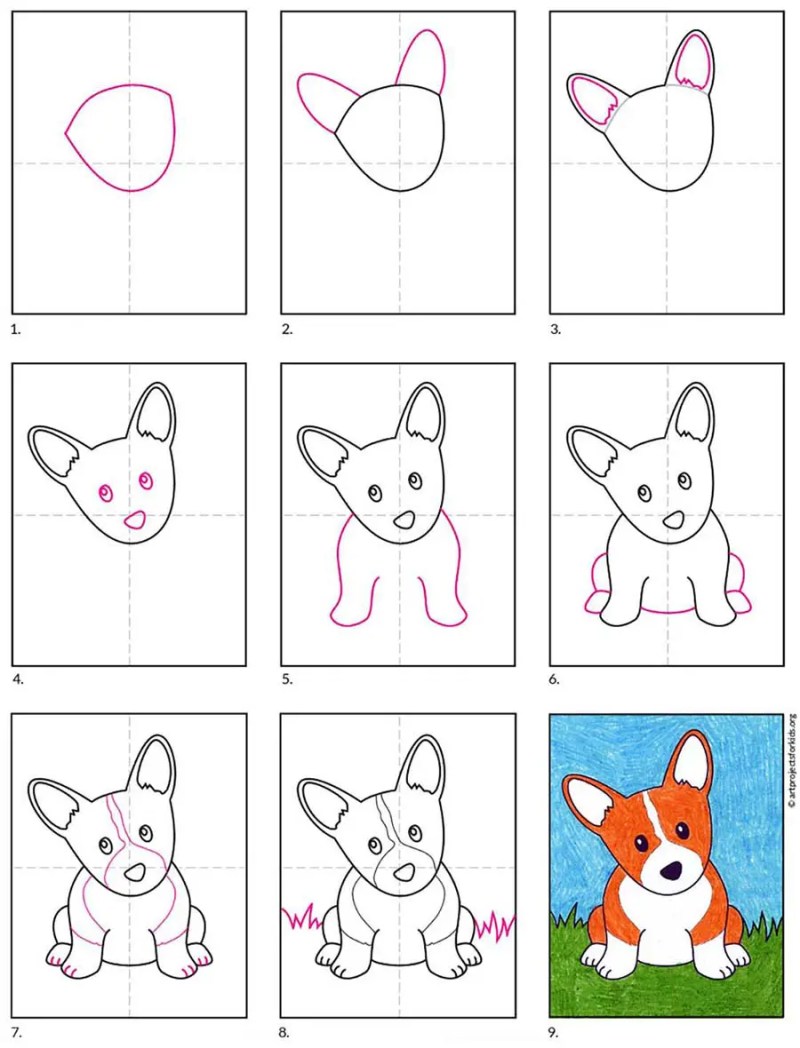 Draw Cartoon Puppy