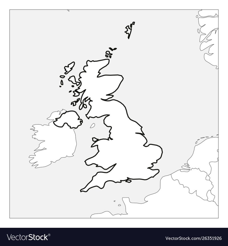Outline Map Of Britain