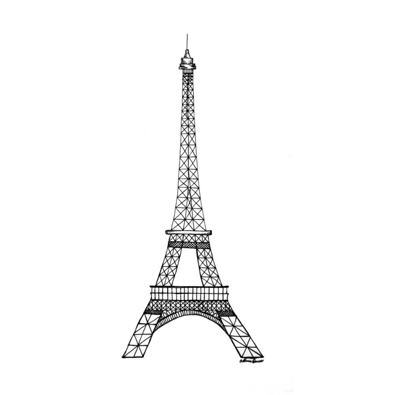 Sketches Of The Eiffel Tower