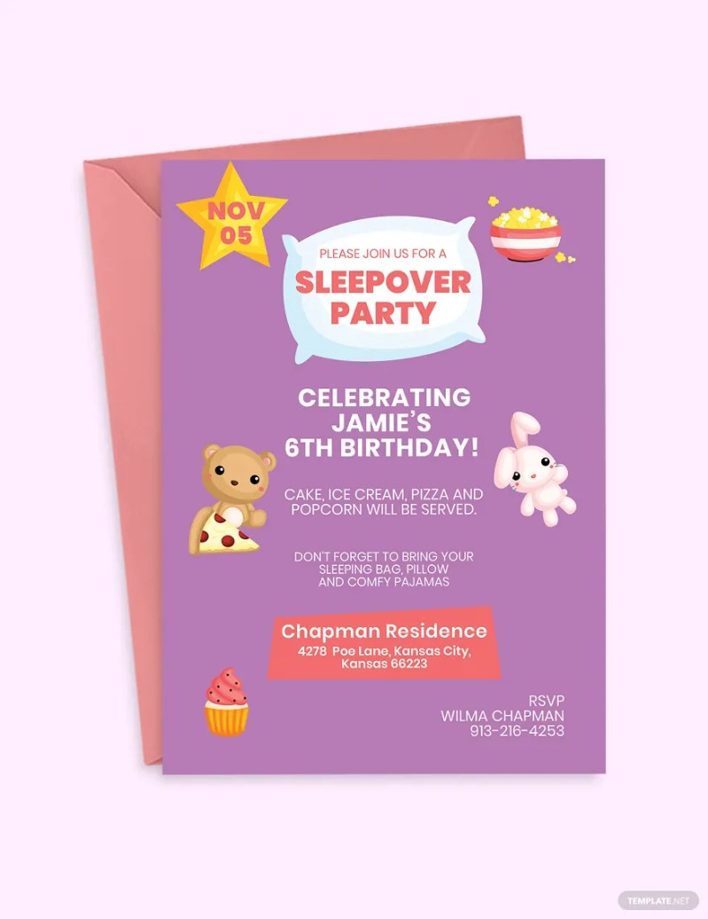 Boy Sleepover Invitations Free Printable