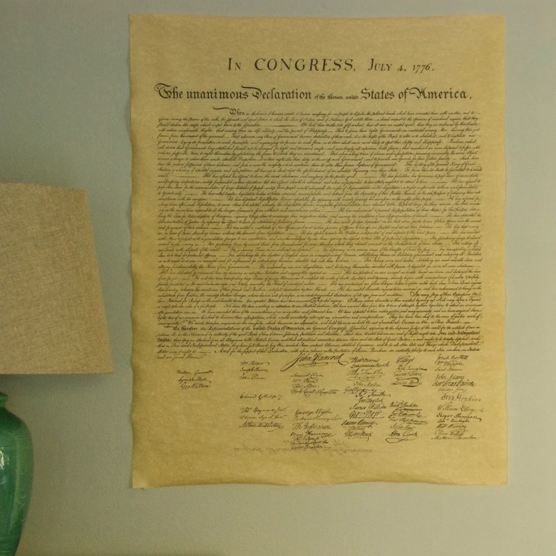 Declaration Of Independence Printable
