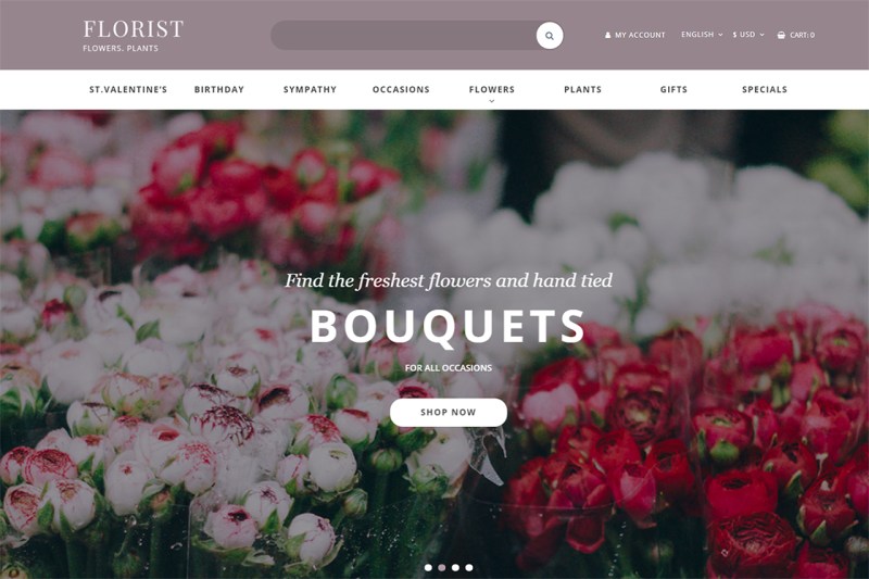 Flower Shop Website Templates