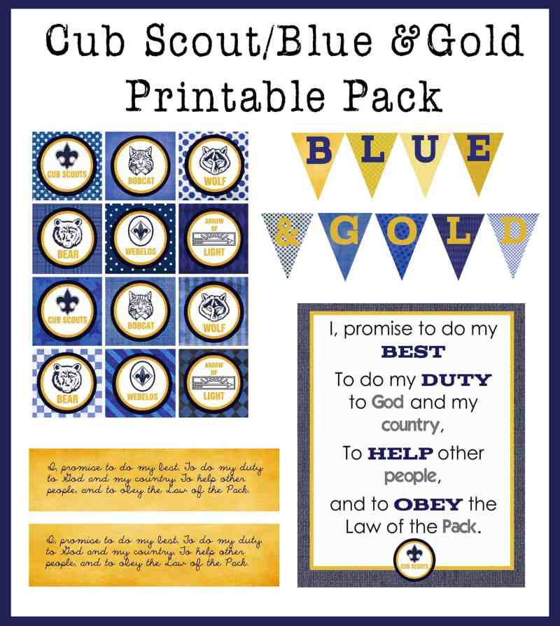 Cub Scout Promise Printable