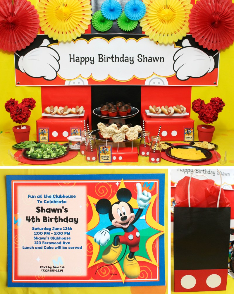 Mickey Mouse Diy Invitations