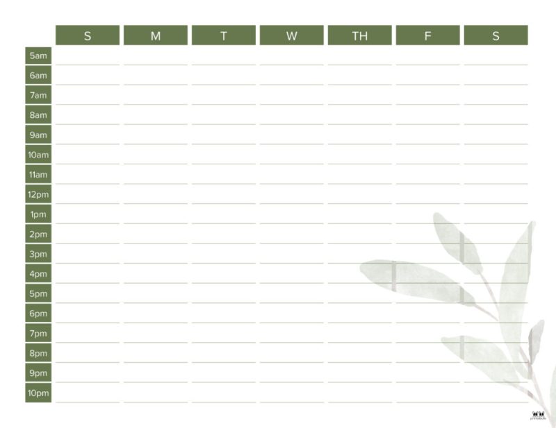 Printable Daily Appointment Calendar