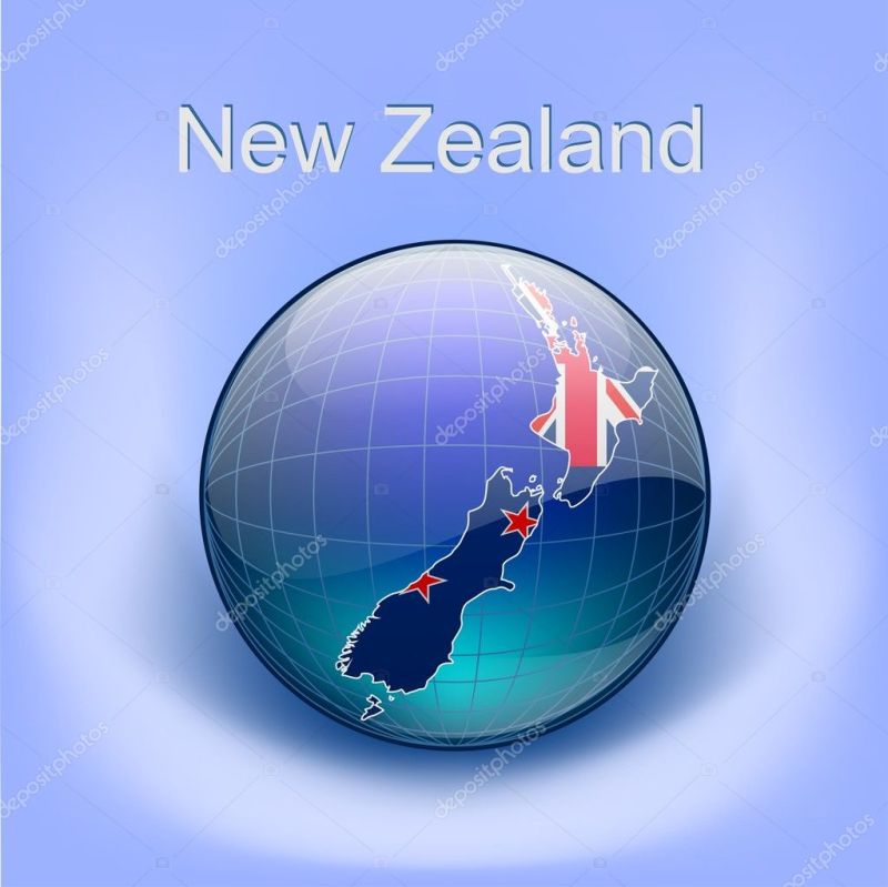 New Zealand Map Of The World