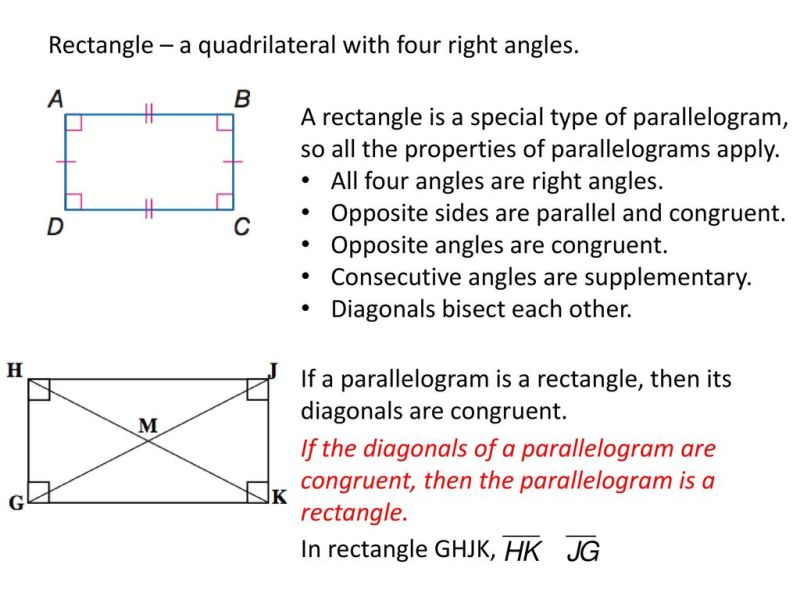 Parallelogram With Four Right Angles