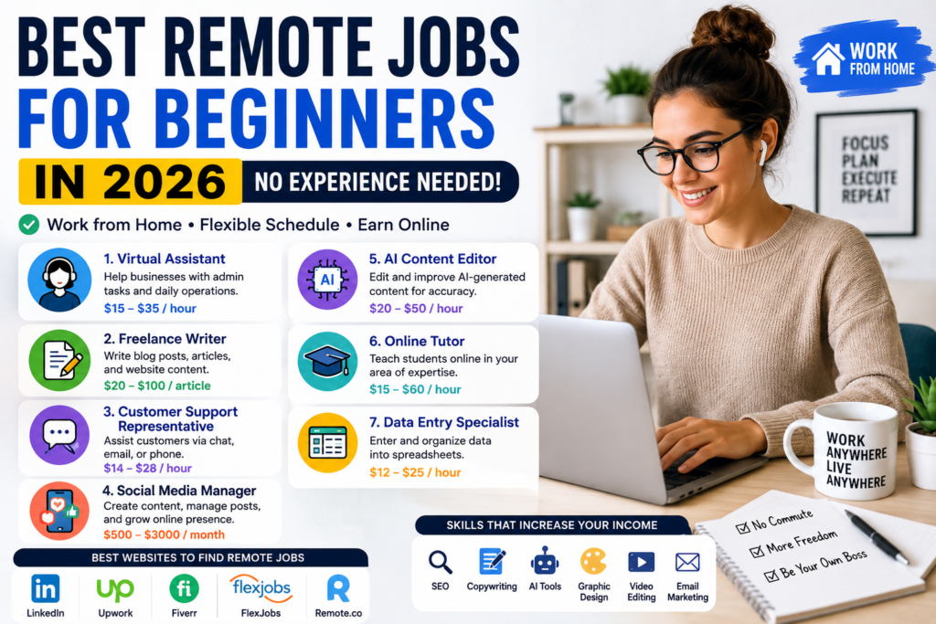 Best Remote Jobs for Beginners in 2026